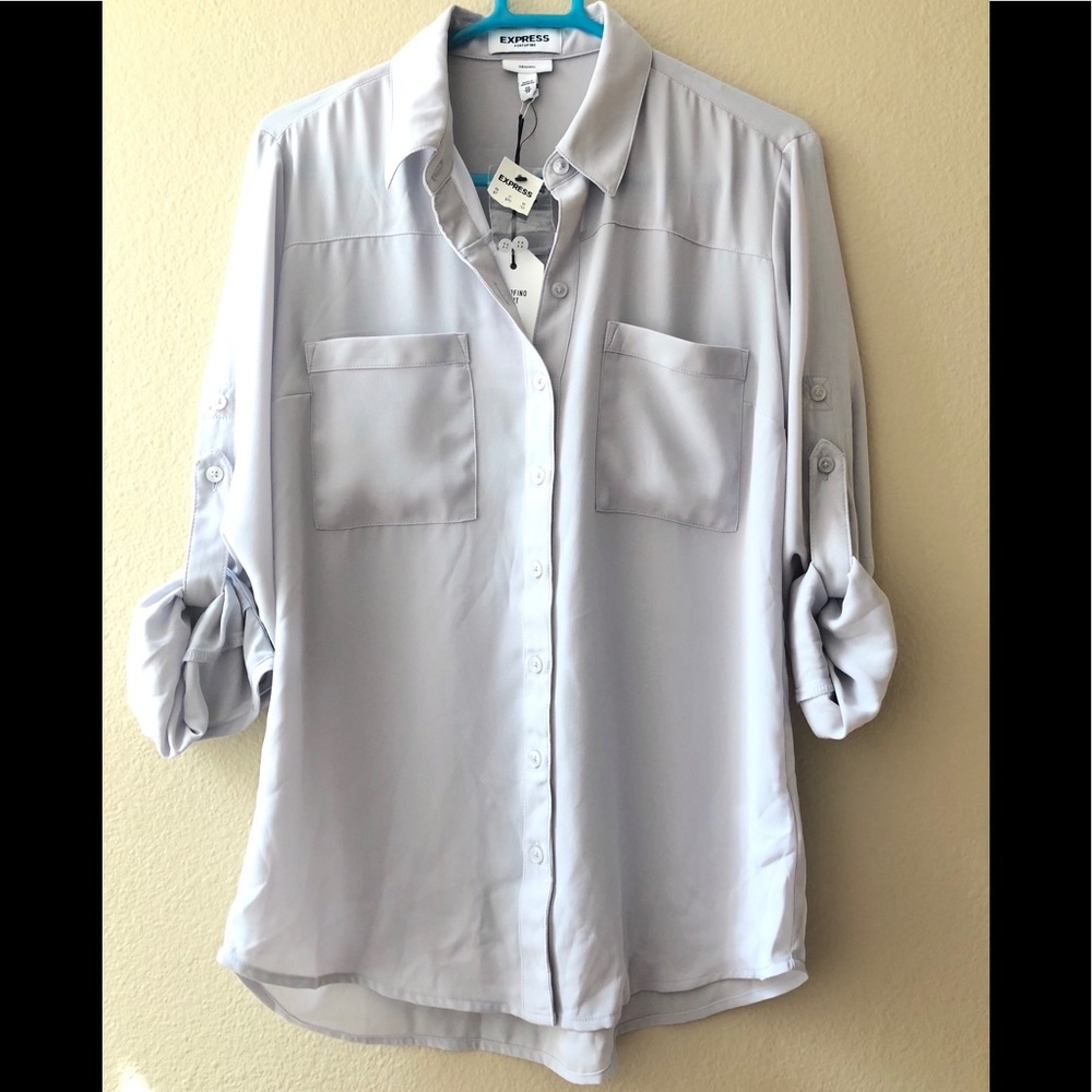 NWT Express Portofino collared button up blouse